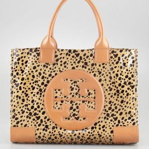 Tory Burch Ella Coated Canvas Animal Print Tote